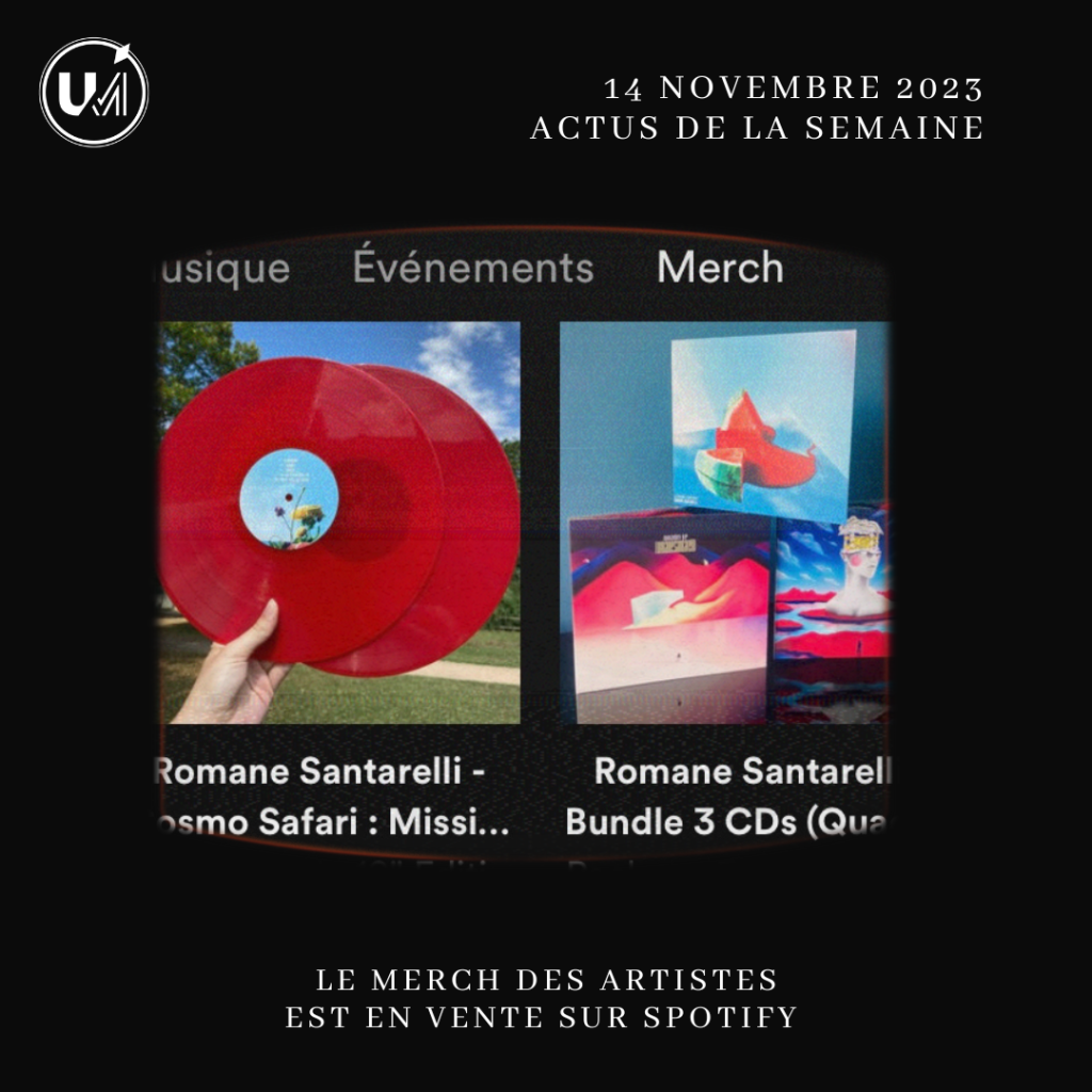 La merch dispo sur&nbsp;Spotify