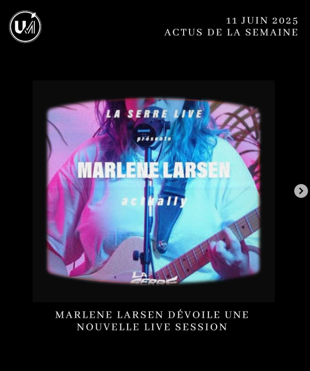 &laquo;&nbsp;Actually&nbsp;&raquo; de Marlene Larsen en live&nbsp;session